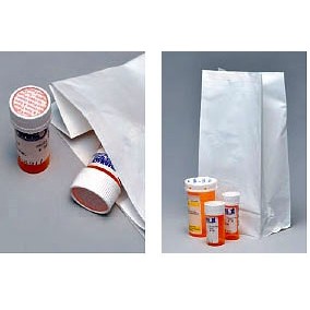 White Tamper Evident Pharmacy Bag (12