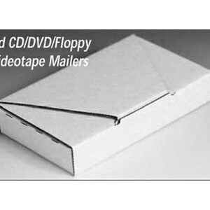 EZ Fold CD/DVD & Videotape Mailer Box (7 1/2"x5 3/8"x1 3/16")