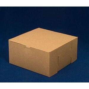 Lock Corner Kraft Cake Bakery Box (8"x4"x4")