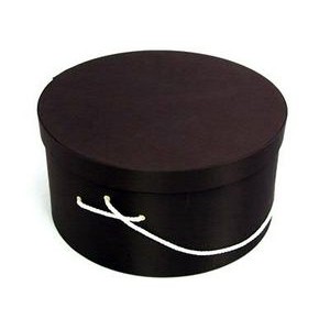 Dark Brown Hat Box (17"x8 1/2")