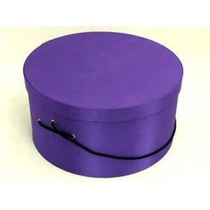 Dark Purple Hat Box (17"x8 1/2")