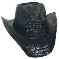 Woven Straw Western Hat