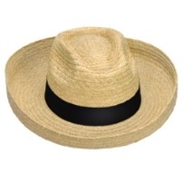 Ladies' Raffia Straw Fedora Hat