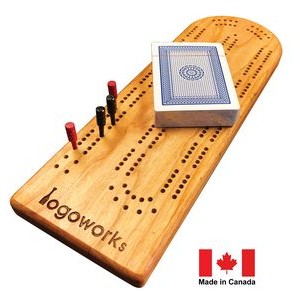 Canadian Cherry Wood Cribbage Board