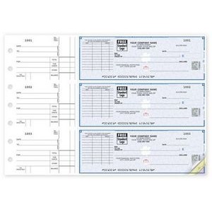 3-On-a-Page High Security Empty Voucher Check (1 Part)