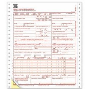 CMS-1500 Continuous Insurance Claim Form (2 Part)