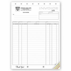 Classic Collection™ Large Shipping Invoice Form (4 Part)