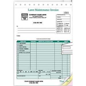 Lawn Maintenance Invoice Form (3 Part)