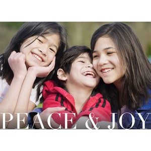 Peace & Joy Holiday Photo Cards