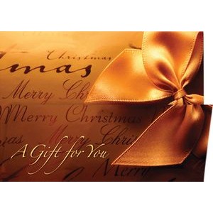Gift Wrapped Holiday Coupon Cards