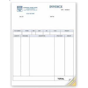 Classic Laser Product Invoice (2 Part)
