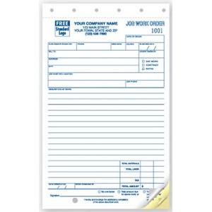 Job Work Order Form (3 Part)