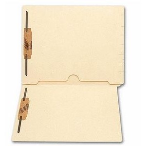 End-Tab Full Pocket Manila Folder w/ 2 Fastener