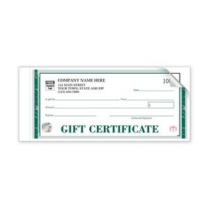 High Security Embassy Individual Gift Certificate (2 Part) with Envelopes