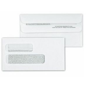 Confidential Self-Seal Dual-Window Envelope (Imprinted)