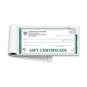 High Security Embassy Booked Gift Certificate (2 Part) with Envelopes