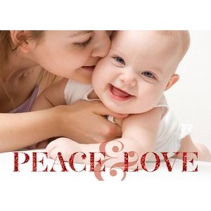 Peace & Love Holiday Photo Cards