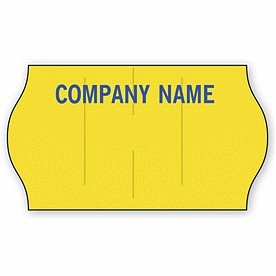 Meto® Stock Yellow 1-Line Pricing Label Blank