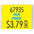 Monarch® 1115® Imprinted Yellow 2-Line Pricing Label
