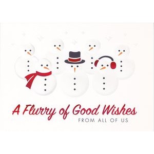 Flurry of Wishes Holiday Cards