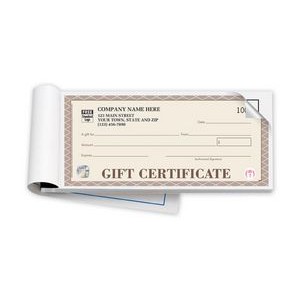 High Security Santa Fe Booked Gift Certificate (2 Part) with Envelopes