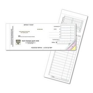 Deposit Tickets, Booked, Quick Entry Format - 1-Part Forms