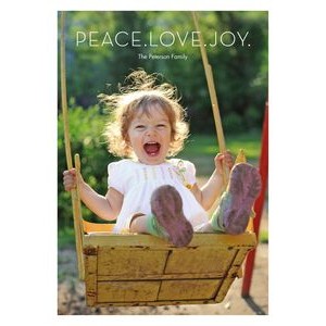 Peace.Love.Joy Holiday Photo Cards