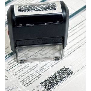 Self-Inking Privacy Stamp