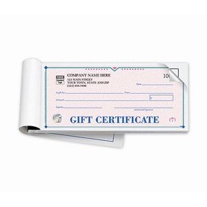High Security St. Croix Booked Gift Certificate (2 Part) with Envelopes