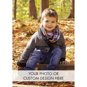 Vertical Full Custom Deluxe Holiday Photo Cards