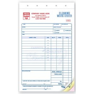 Carpet/Upholstery Cleaning Work Order Form