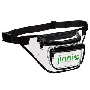 3 Zippered Clear Fanny Pack