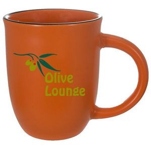 14 Oz. Salem II Orange Matte Satin Custom Mug