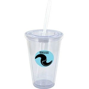16 Oz. Clear Journey Double Wall Acrylic Cup