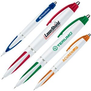 Click Action Plastic Ballpoint Pen w/ Colored Accents (OUTDATED)