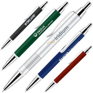 Click Action Ballpoint Pen w/ Textured Grip & Matte Coated Finish