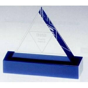 Triangle Lucite Classic Shape Embedment (4"x7/8")