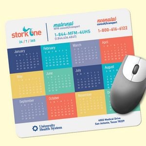 Vynex® Heavy Duty 7.5"x8"x1/8" Calendar Mouse Pad