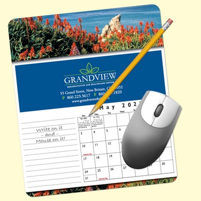MousePaper® Calendar 12 Month 7.25"x8.5" Paper Mouse Pad