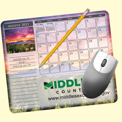 MousePaper® Calendar 12 Month 7.25"x8.5" Paper Mouse Pad