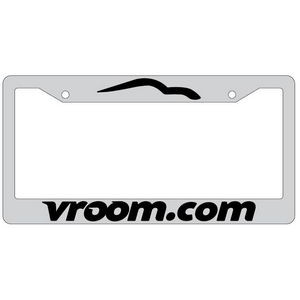 Metal License Plate Frame w/Raised Letters
