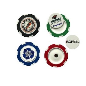 Poker Chip w/Removable Ball Marker