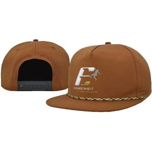 5 Panel performance cap with rope accent