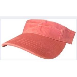 Pigment Dyed Washed Cotton Visor.