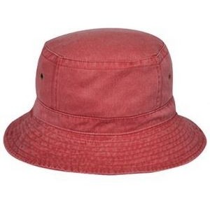 Pigment Dyed Washed Cotton Bucket Hat