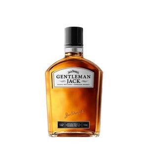 Etched Jack Daniel's Gentleman Jack Whiskey w/Color Fill