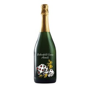 Etched Non-Alcholic Sparkling Grape Juice with 3 Color Fill