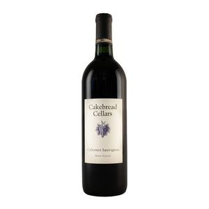 Etched Cakebread Cabernet Red Wine w/Color Fill