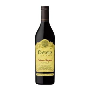 Etched Caymus Cabernet Napa Valley Red Wine w/Color Fill