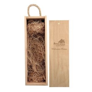 Rustic Laser-Engraved Standard Wood Box